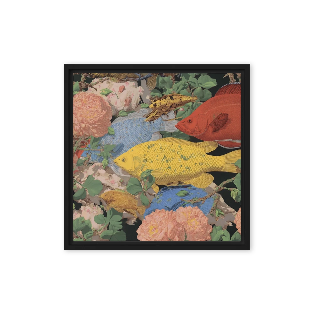 Exotic Fish and Peonies | Art Print