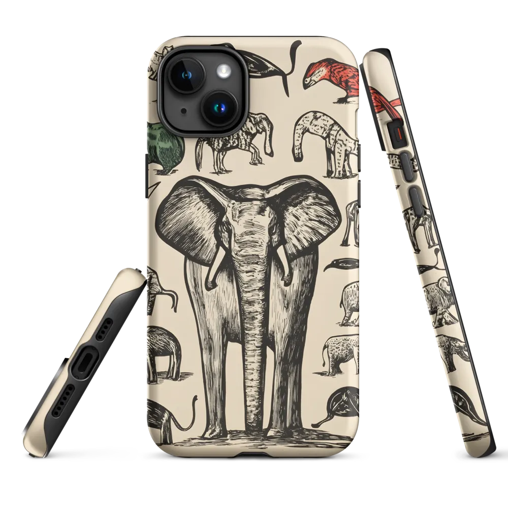Illustrative Animal Design with Elephant | Phone Case