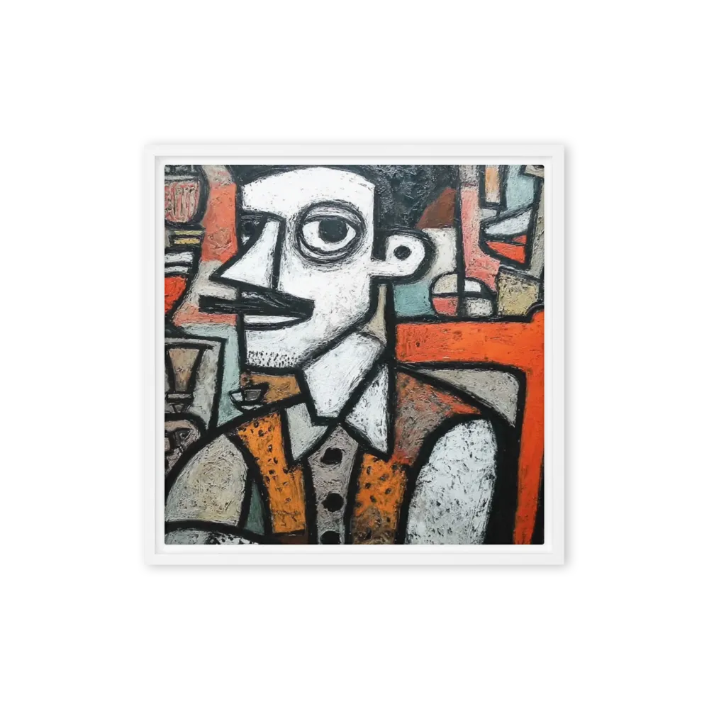The Thoughtful Gentleman 
 Canvas | 8″x 8″