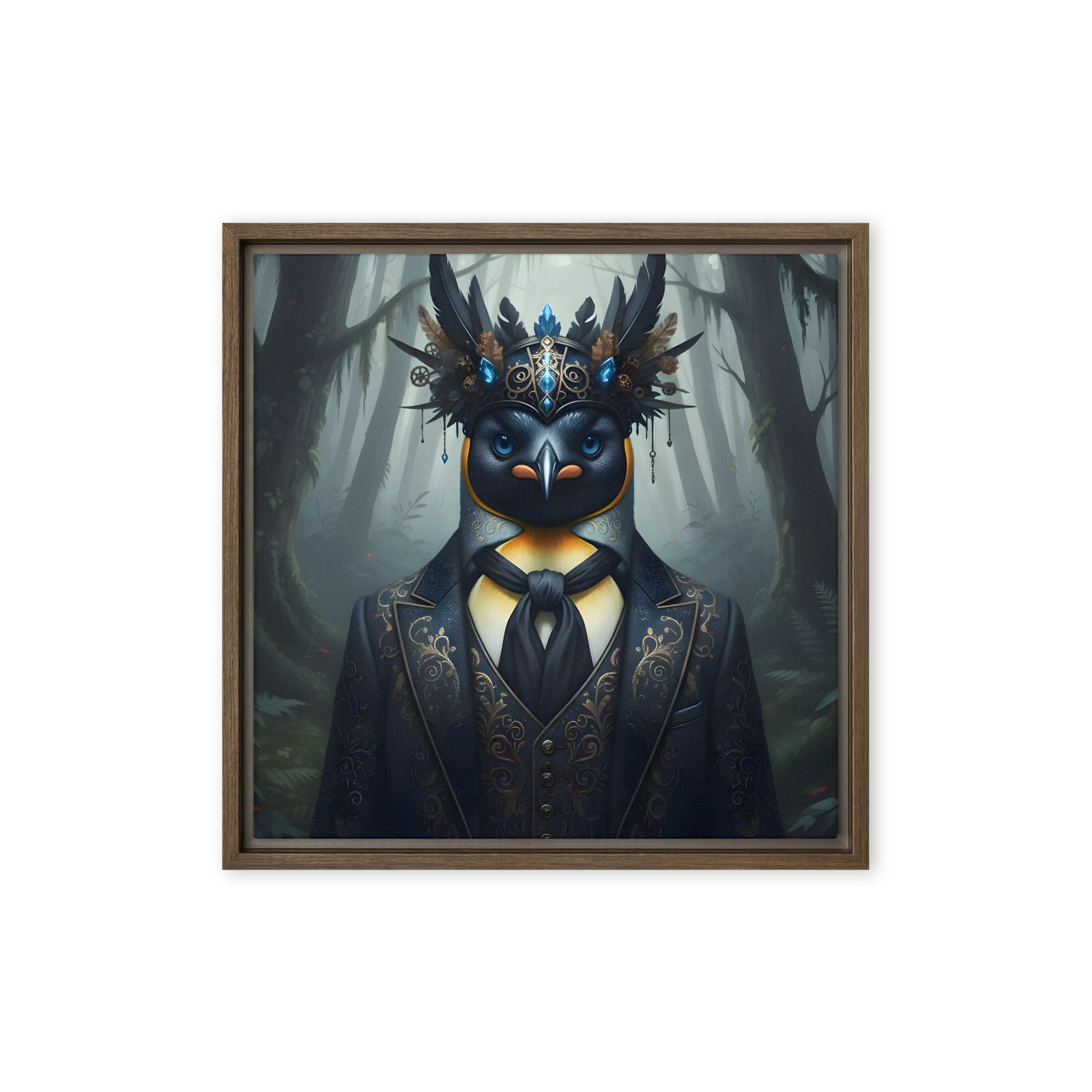 Woodland Regent 
 Poster with Black Frame | 18″x 18″