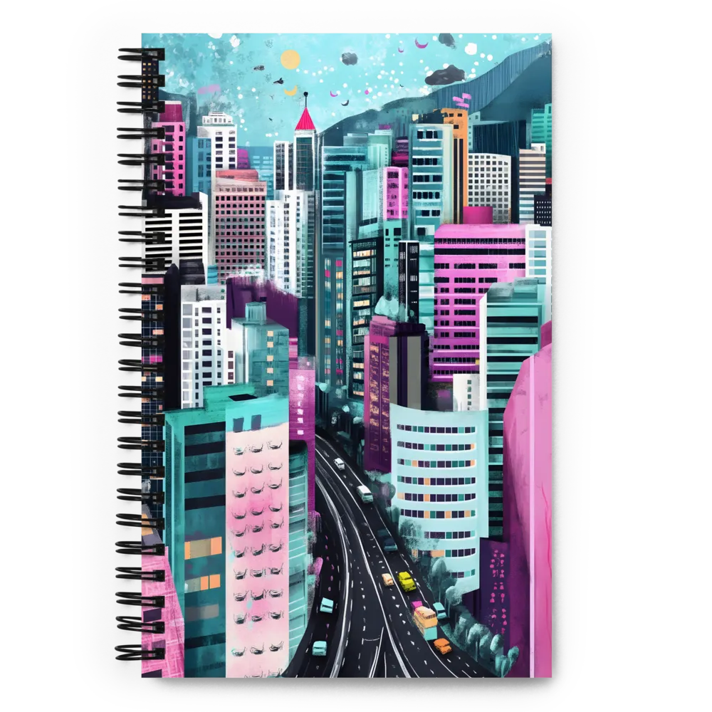 Vibrant Cityscape Dream 
 Spiral Notebook | 140 pages