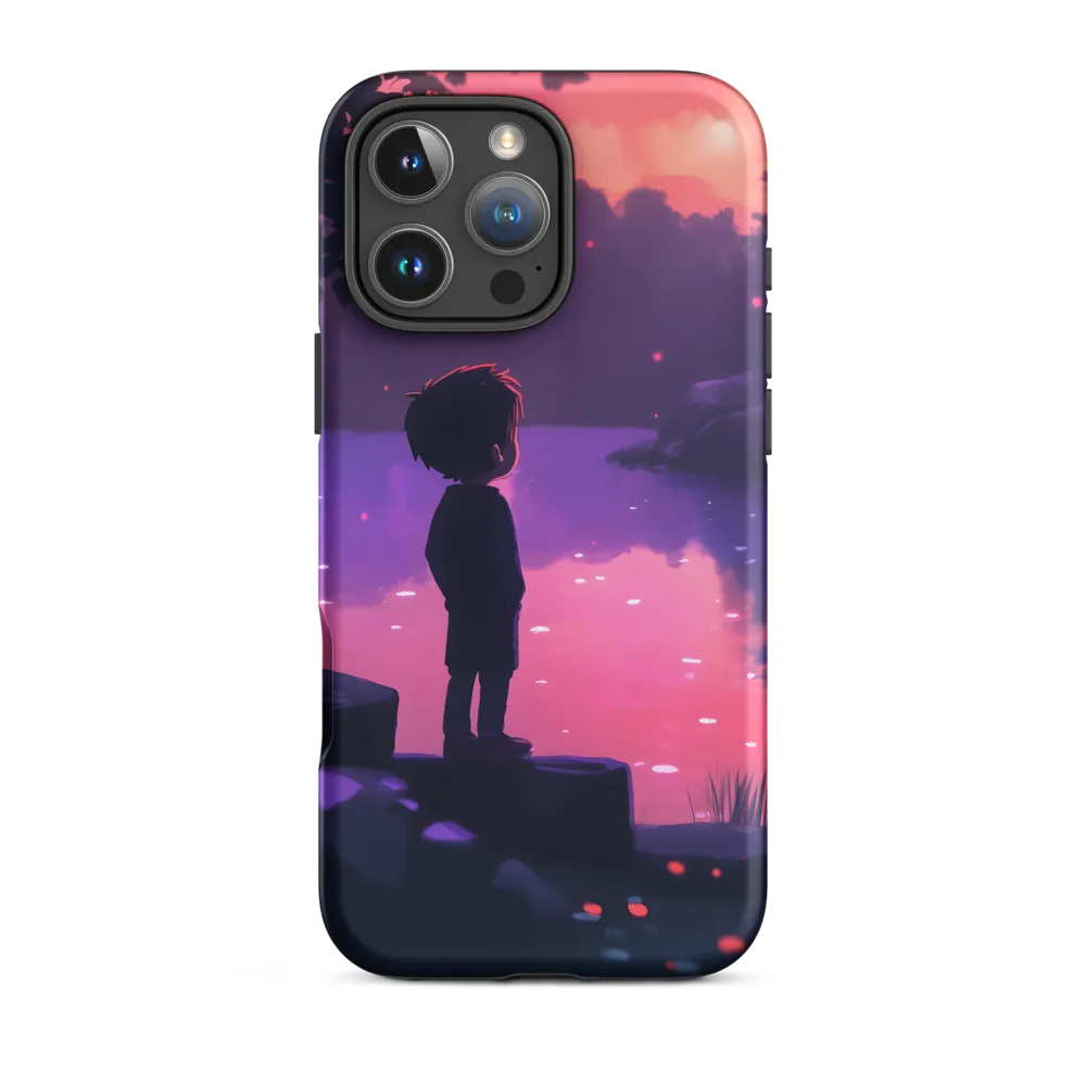 Boy by the Serene Lake | Phone Case