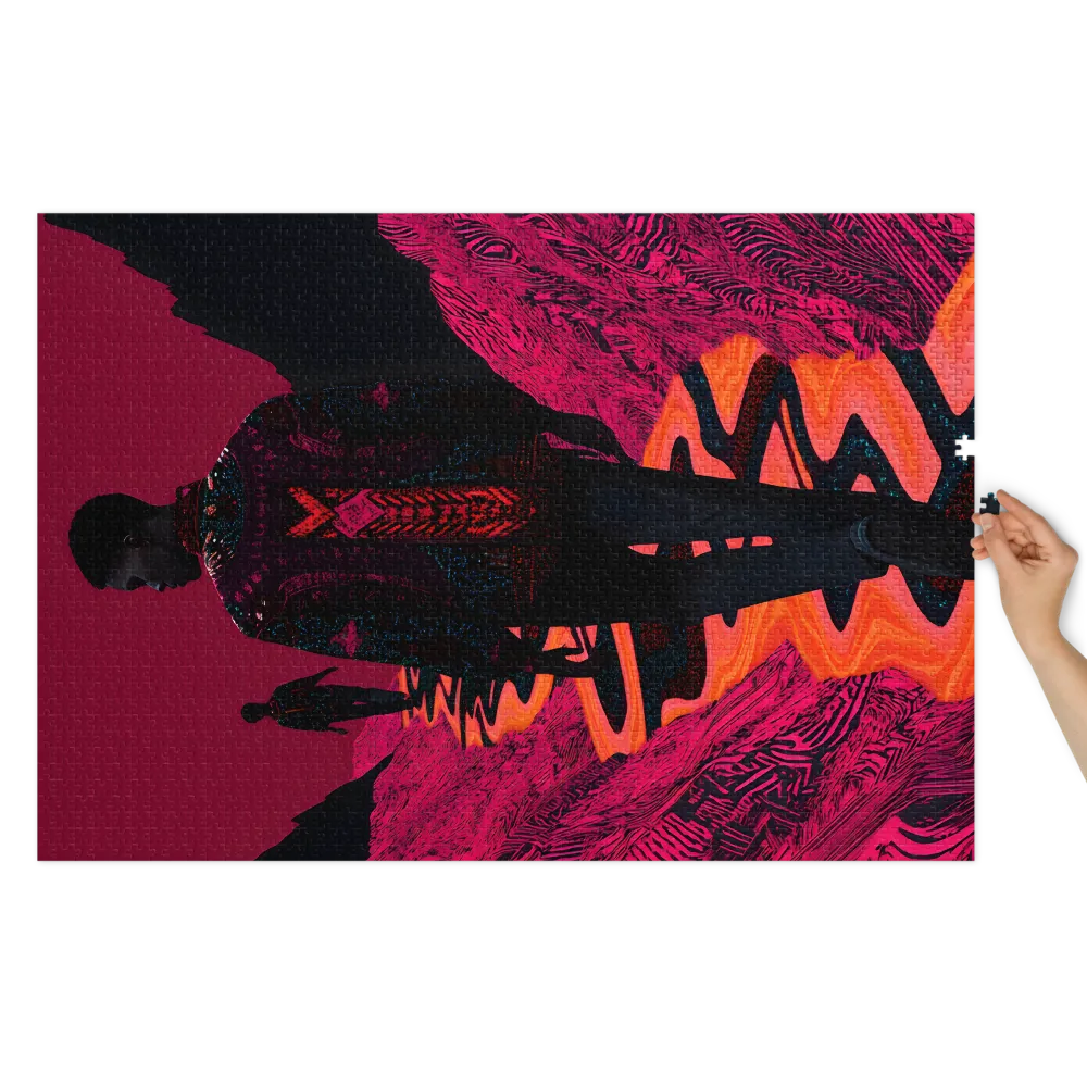Journey Through Magenta 
 Jigsaw Puzzle in Tin Box