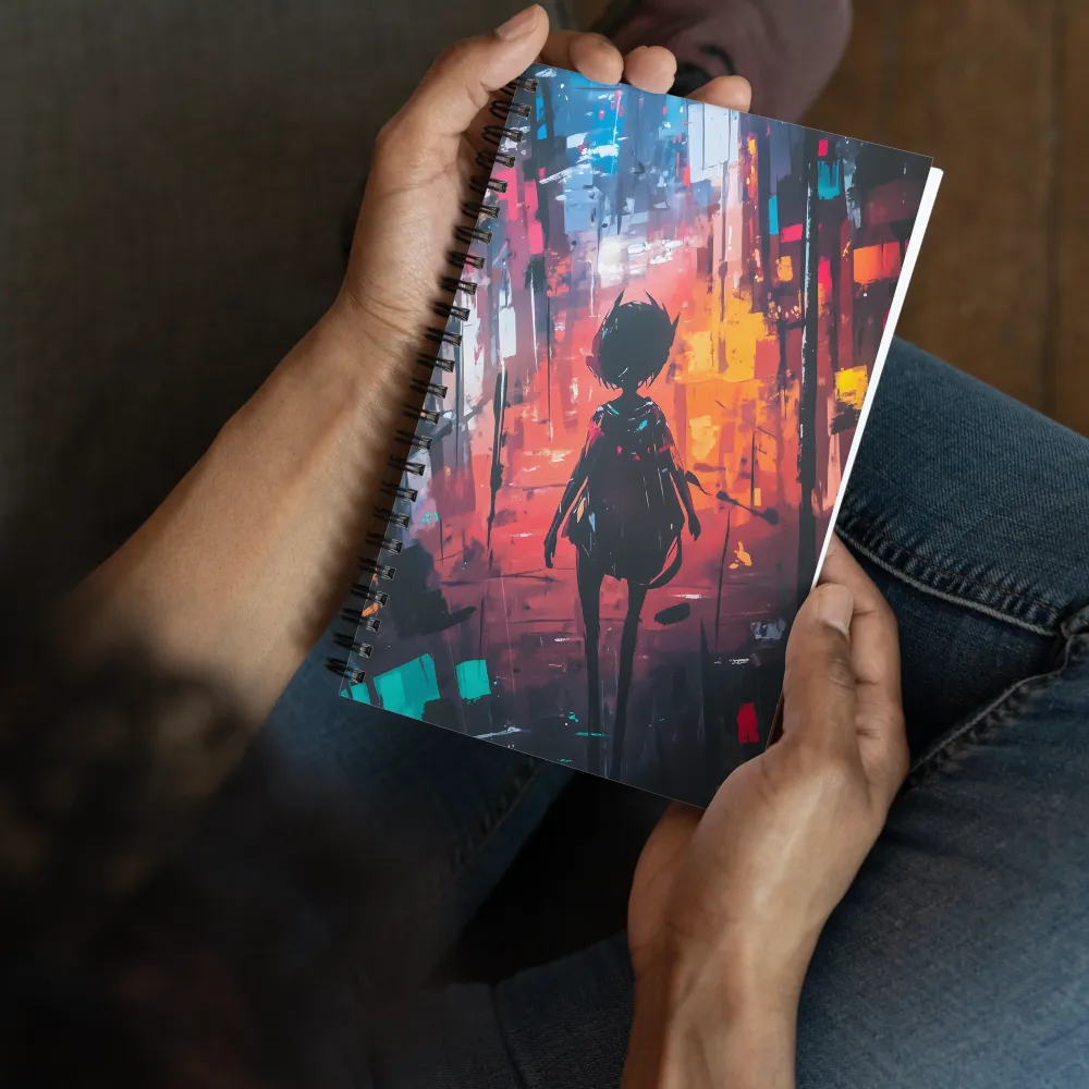 Neon City Stroll 
 Spiral Notebook | 140 pages