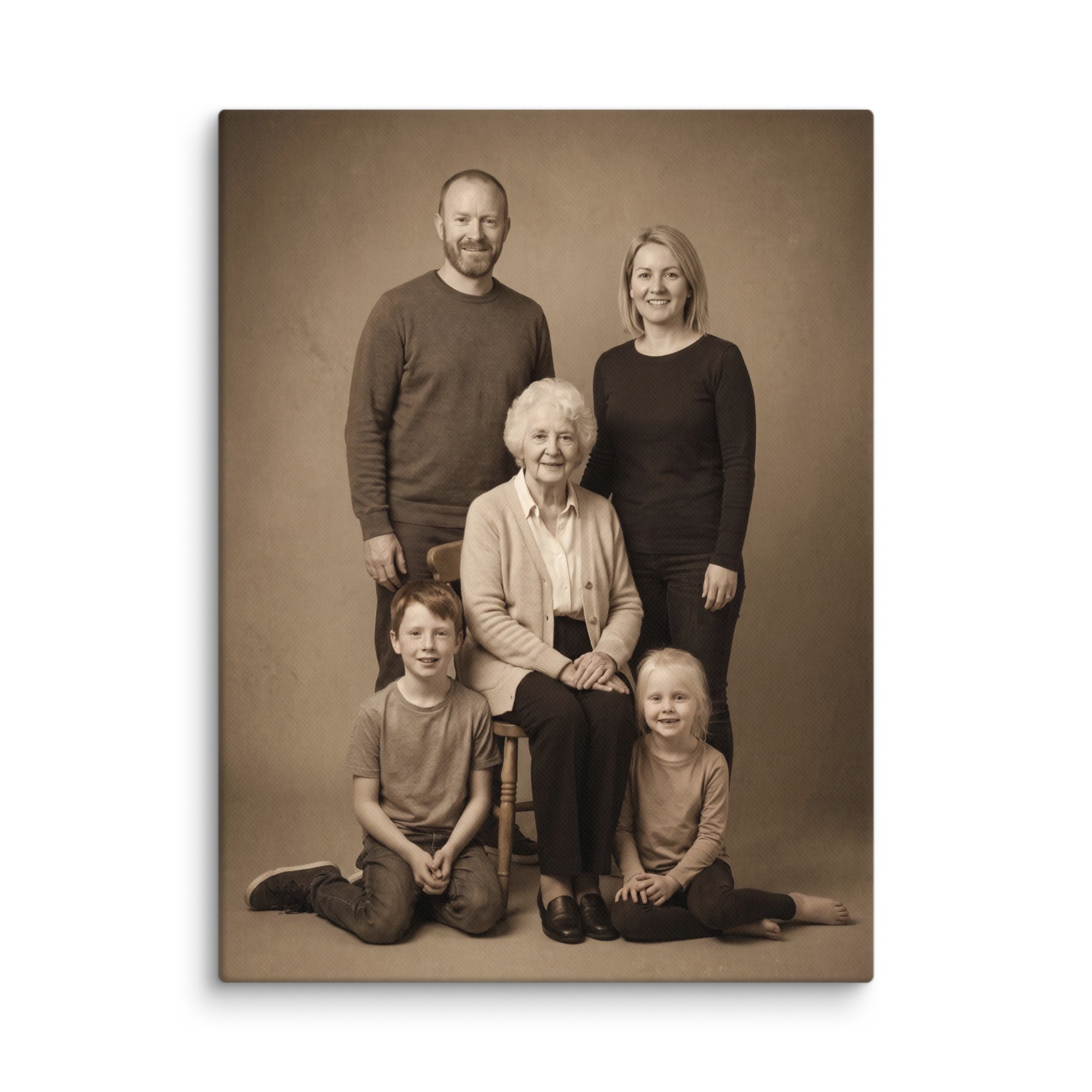 Family Portrait — Vintage Photograph