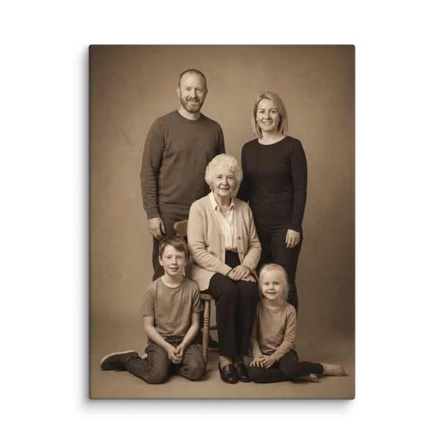 Family Portrait — Vintage Photograph