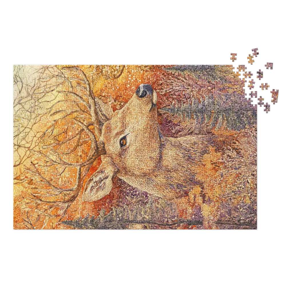 Deer in Autumn Forest