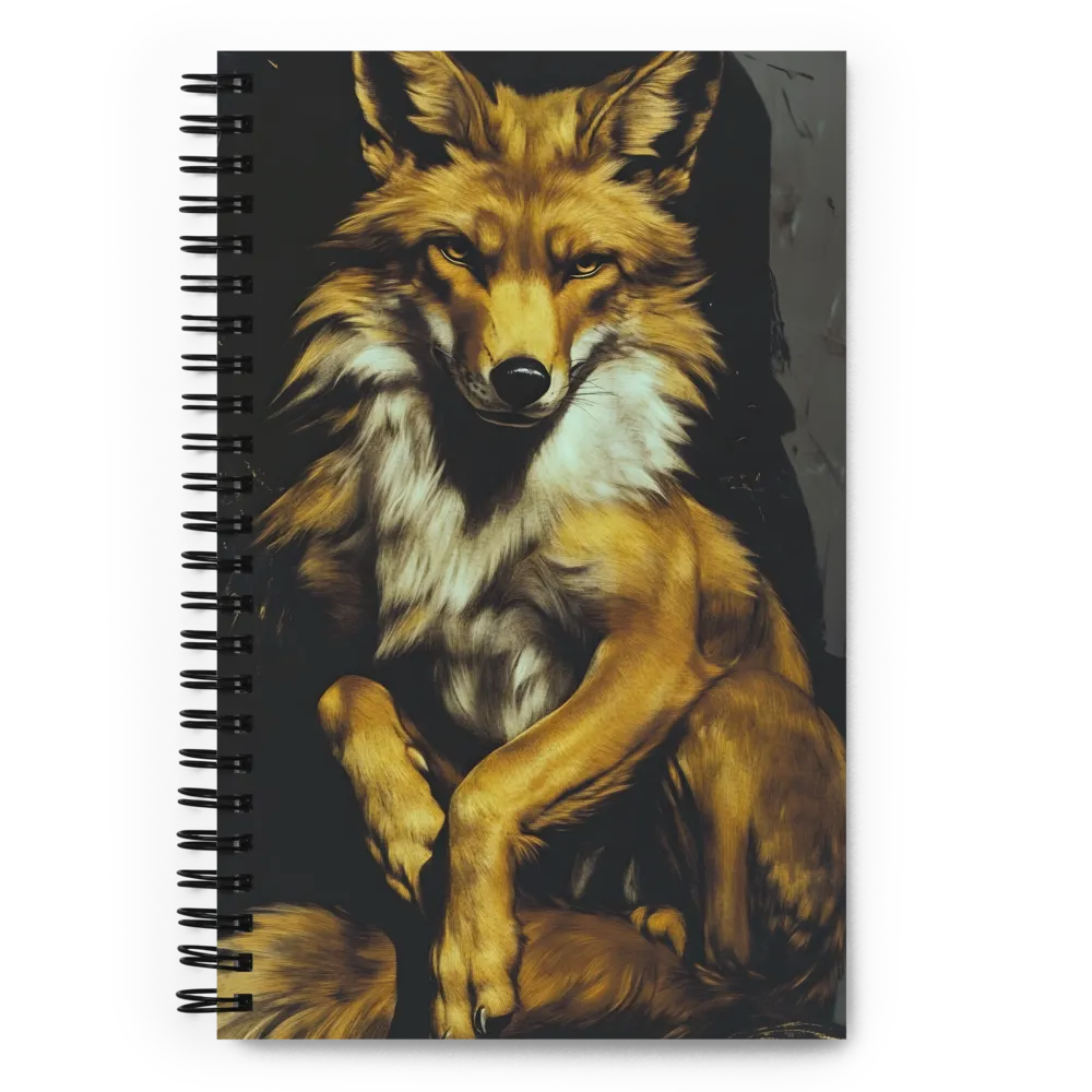 Golden Fox Portrait 
 Spiral Notebook | 140 pages