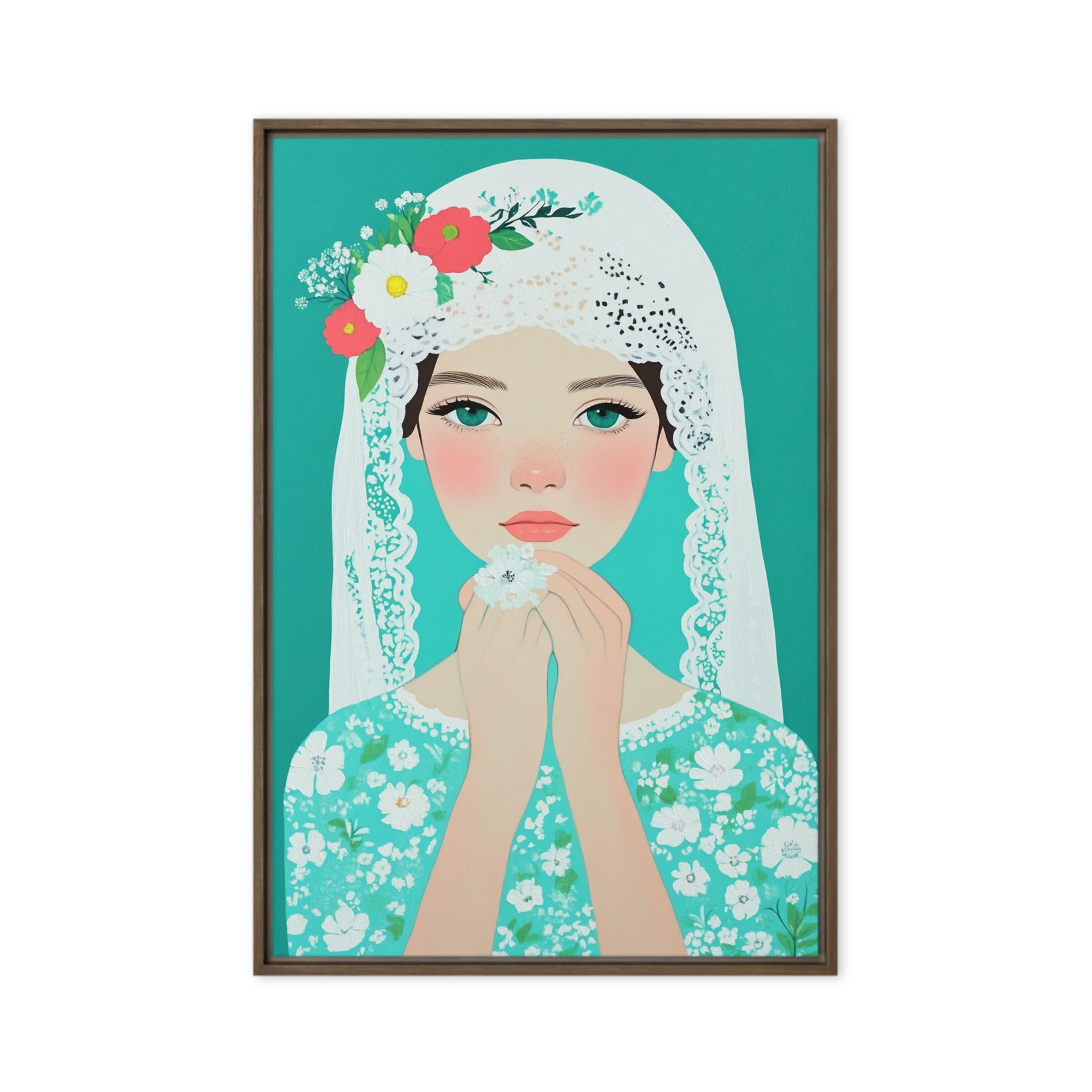 The Veiled Bloom | Art Print