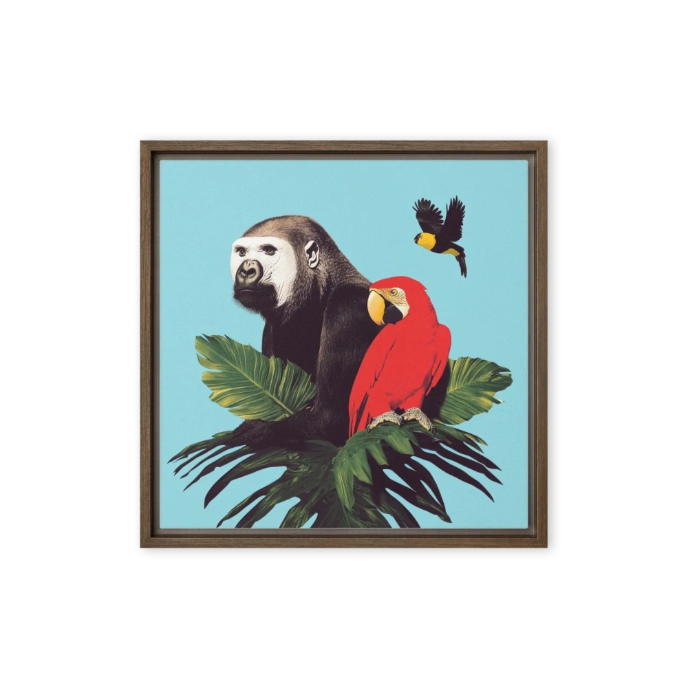Gorilla and Parrot Digital Art