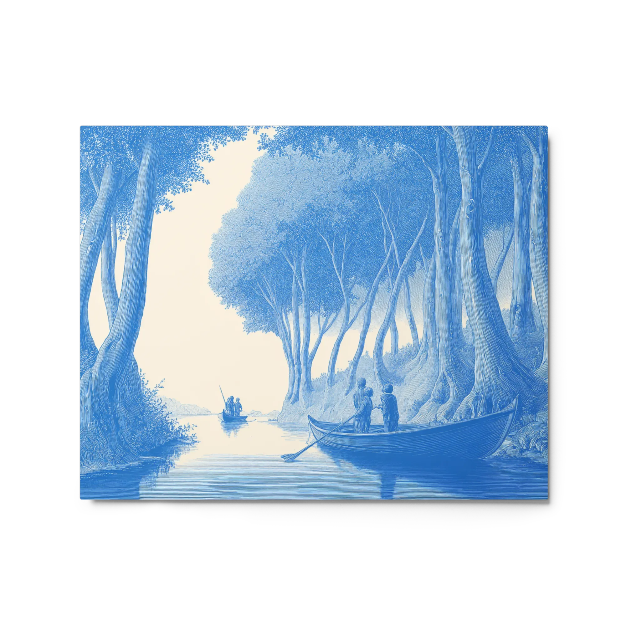 Serene River Engraving