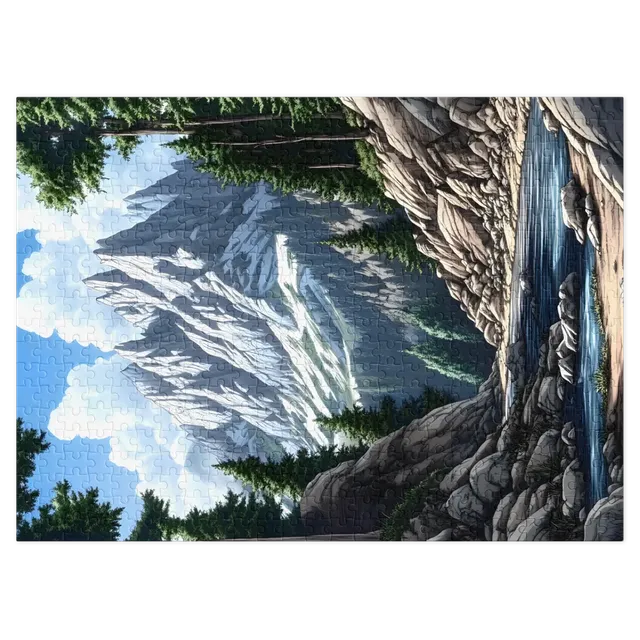 Majestic Mountain Landscape | Jigsaw Puzzle (252/520 pieces)