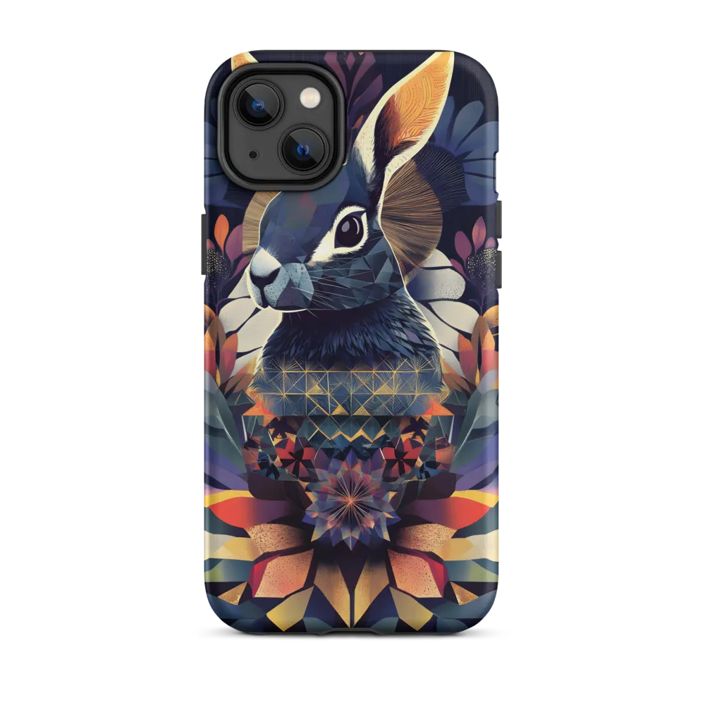 Stylized Rabbit with Floral Design | Phone Case