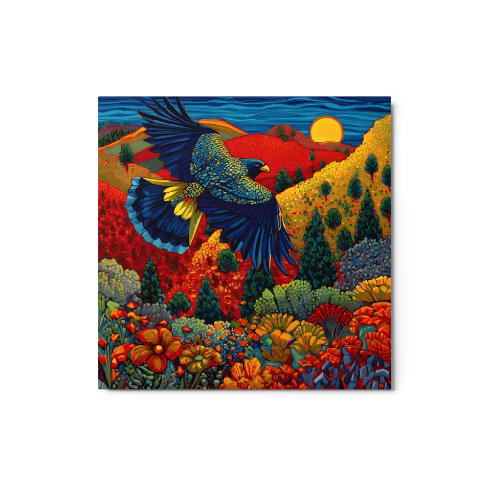 Flight Over Vibrant Hills | Art Print