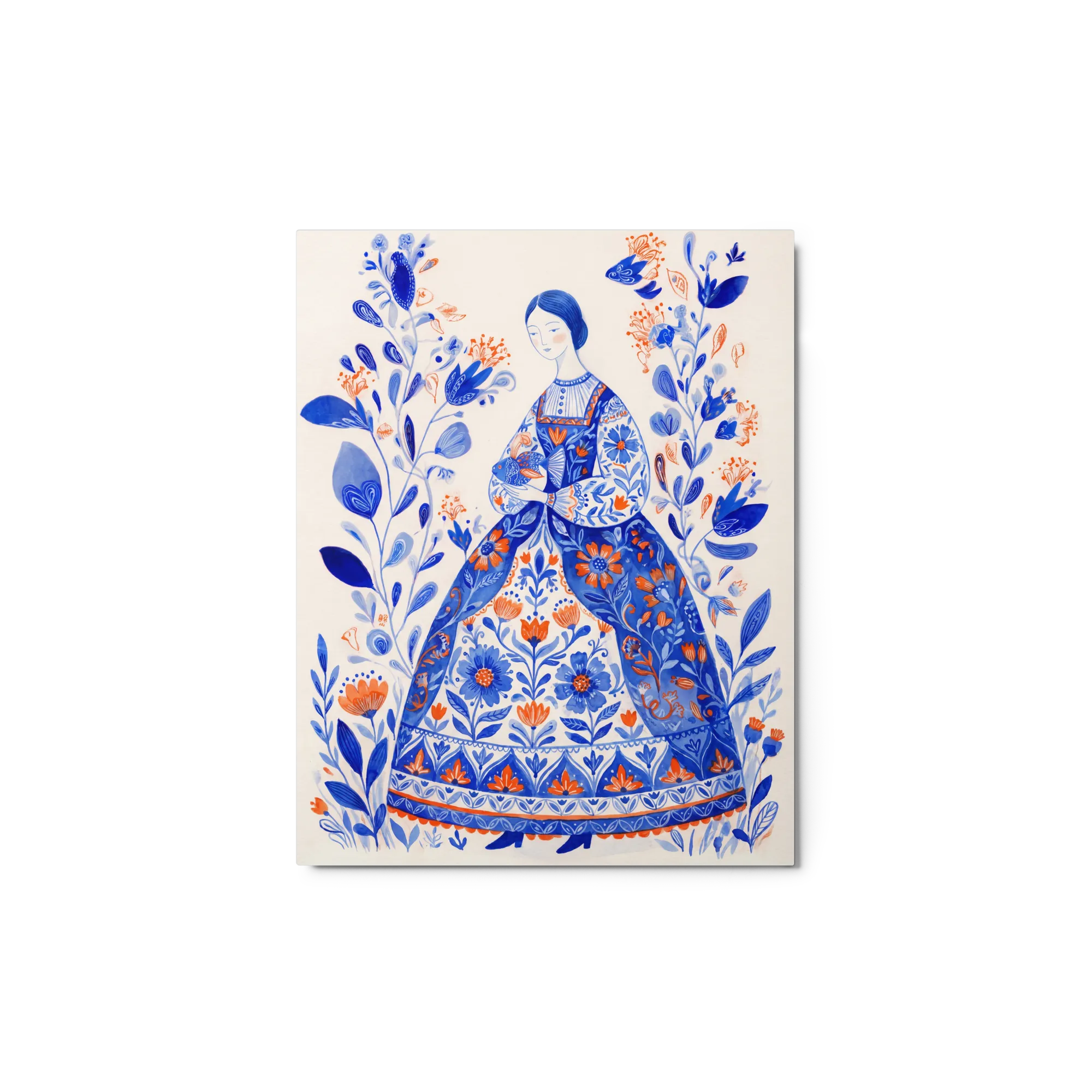 Mujer Floral Folclórica