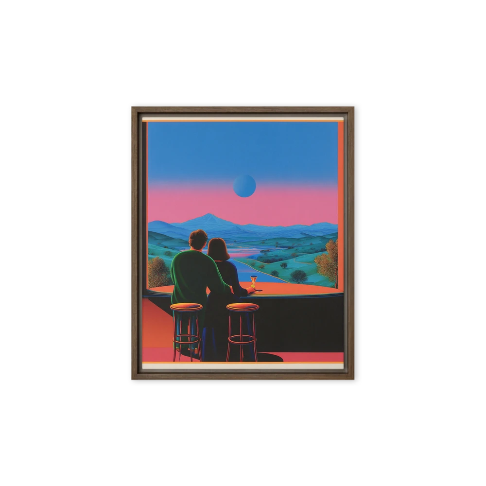 Retro Sunset Vista | Art Print