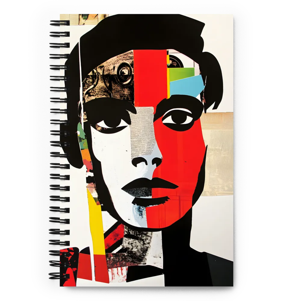Fragmented Pop Art Portrait 
 Spiral Notebook | 140 pages