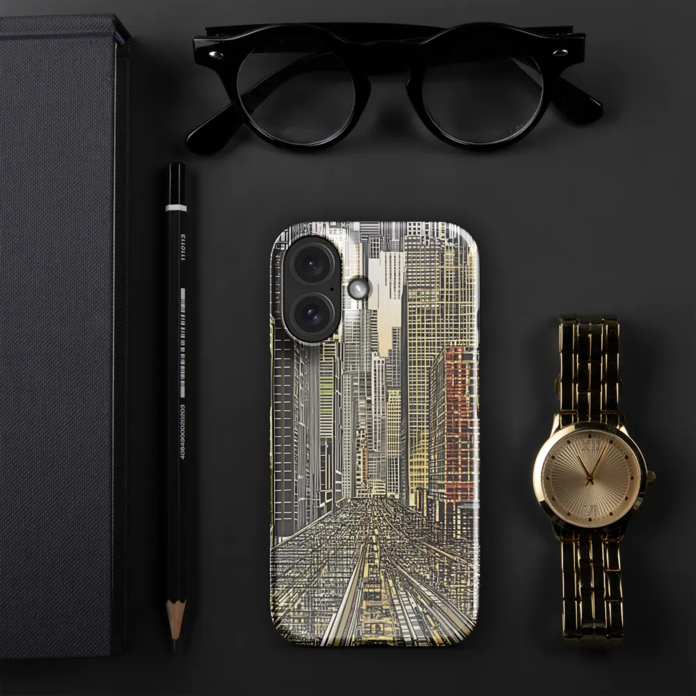 Urban Gridscape 
 iPhone 14 Plus | Tough Case