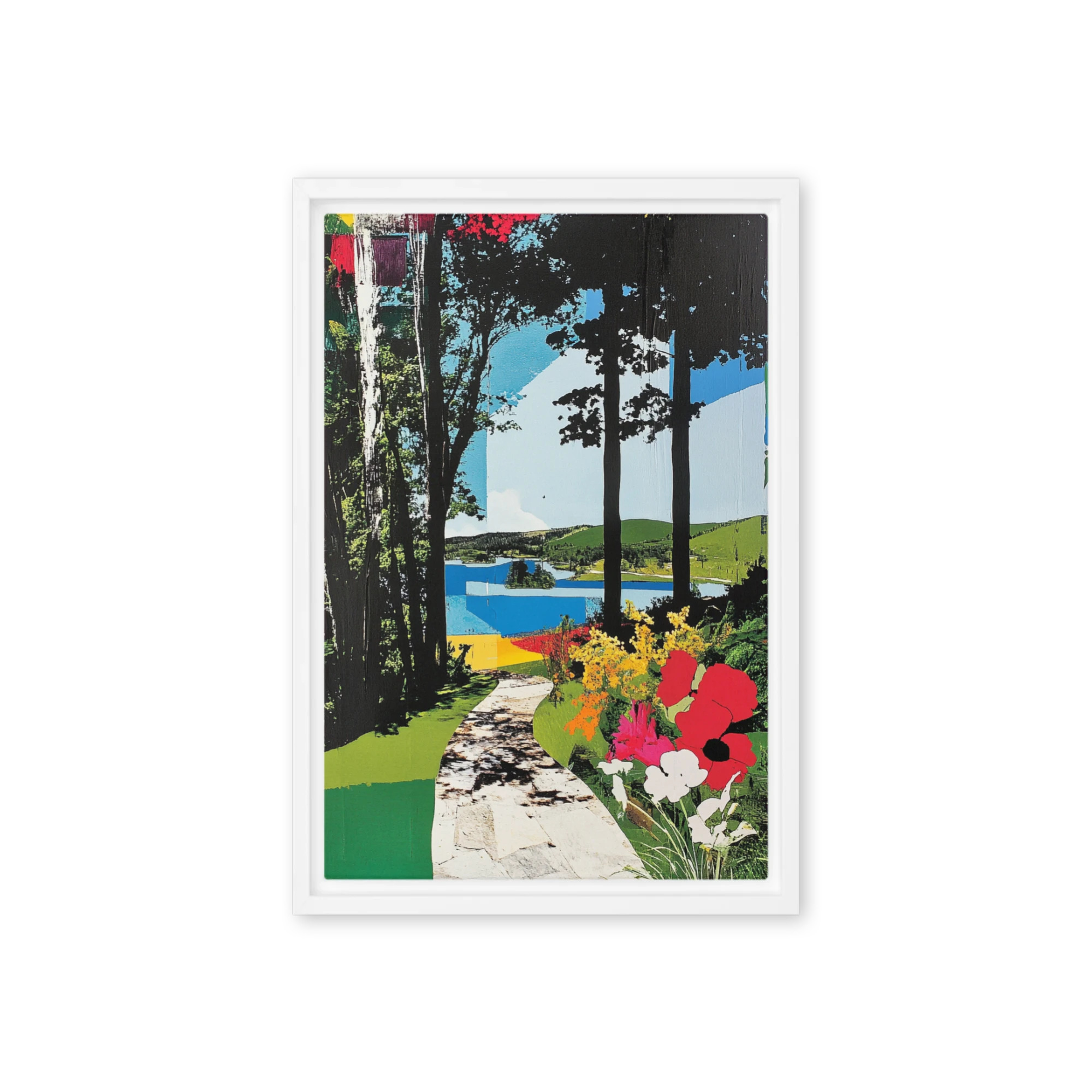 Fragmented Garden Landscape | Art Print