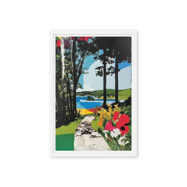 Fragmented Garden Landscape | Art Print