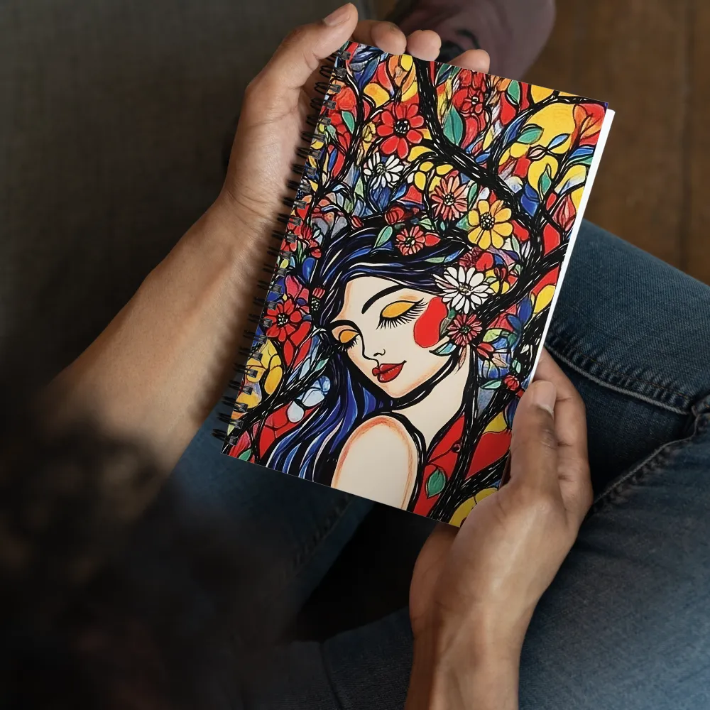 The Stained Glass Garden 
 Spiral Notebook | 140 pages