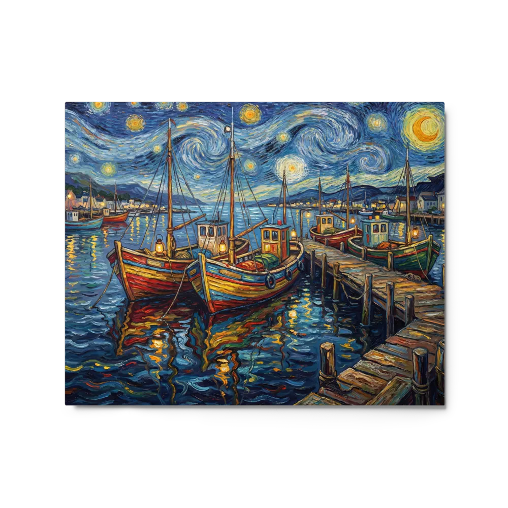 Starry Harbor Night | Art Print