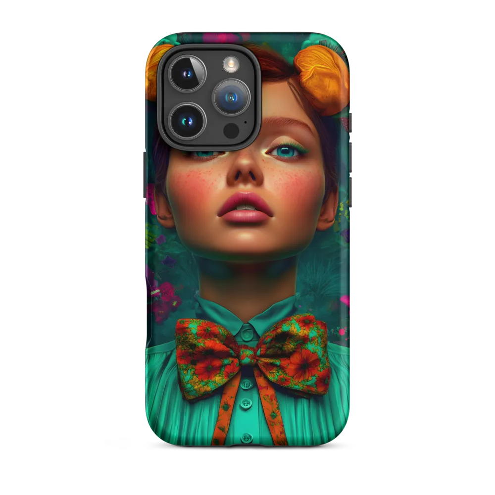Vibrant Floral Portrait | Phone Case