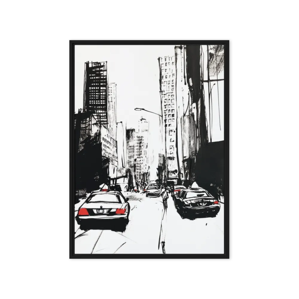 Urban Pulse 
 Poster with White Frame | 11″x 14″
