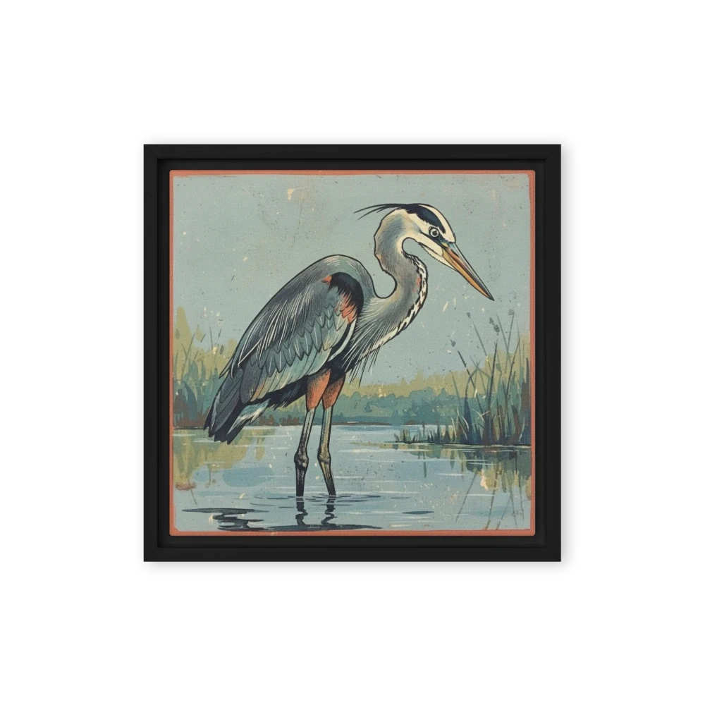 Heron in the Marsh