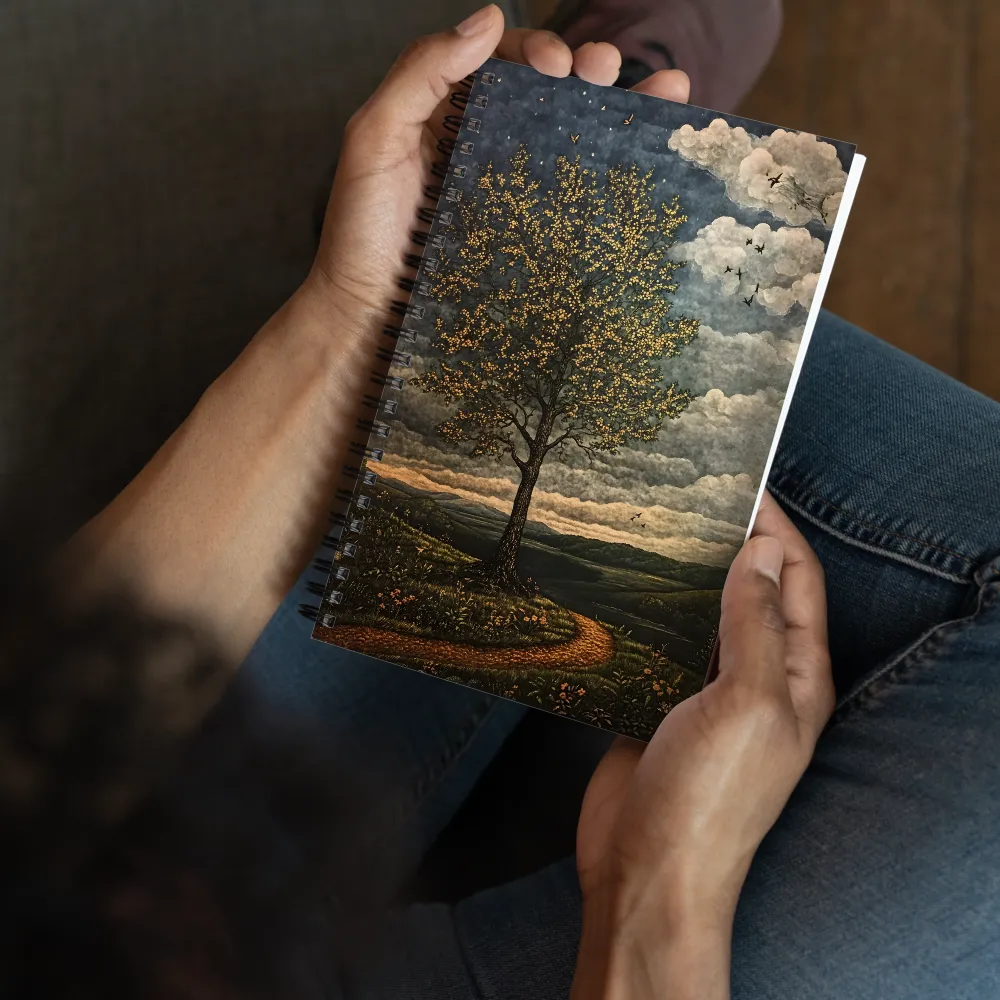 The Golden Tree's Path 
 Spiral Notebook | 140 pages