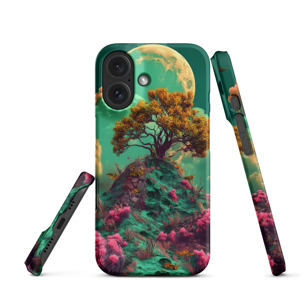 Surreal Landscape with Moon and Tree | Phone Case