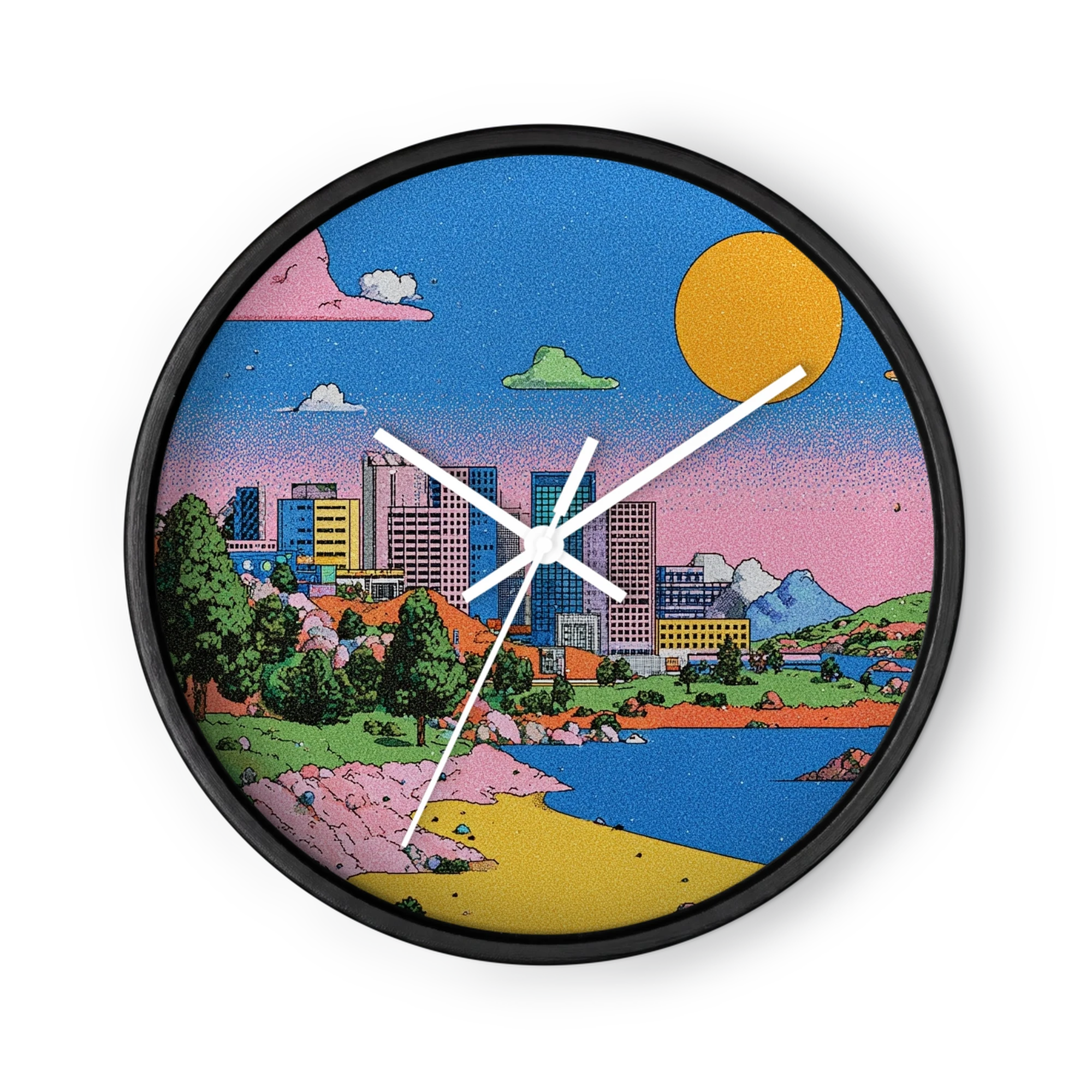 Sun Over Coastal City