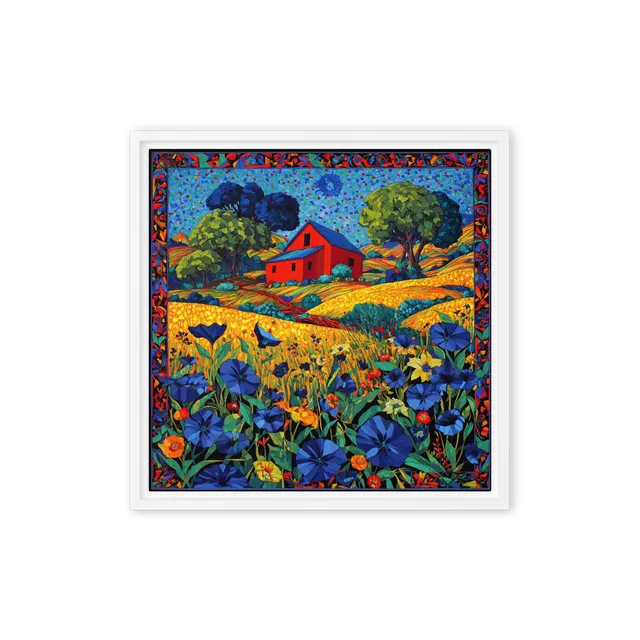 Rural Mosaic Tapestry | Art Print