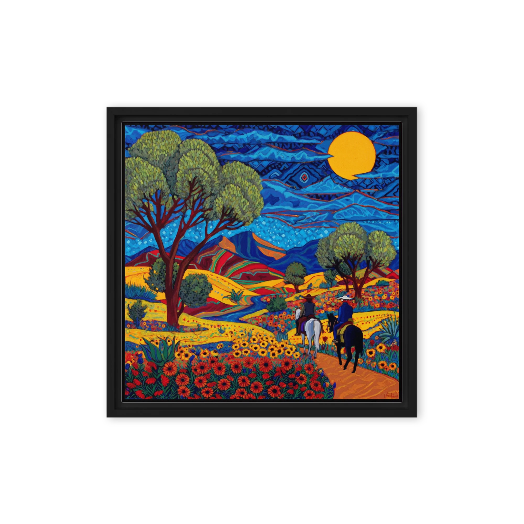 Riders Through a Vibrant Landscape