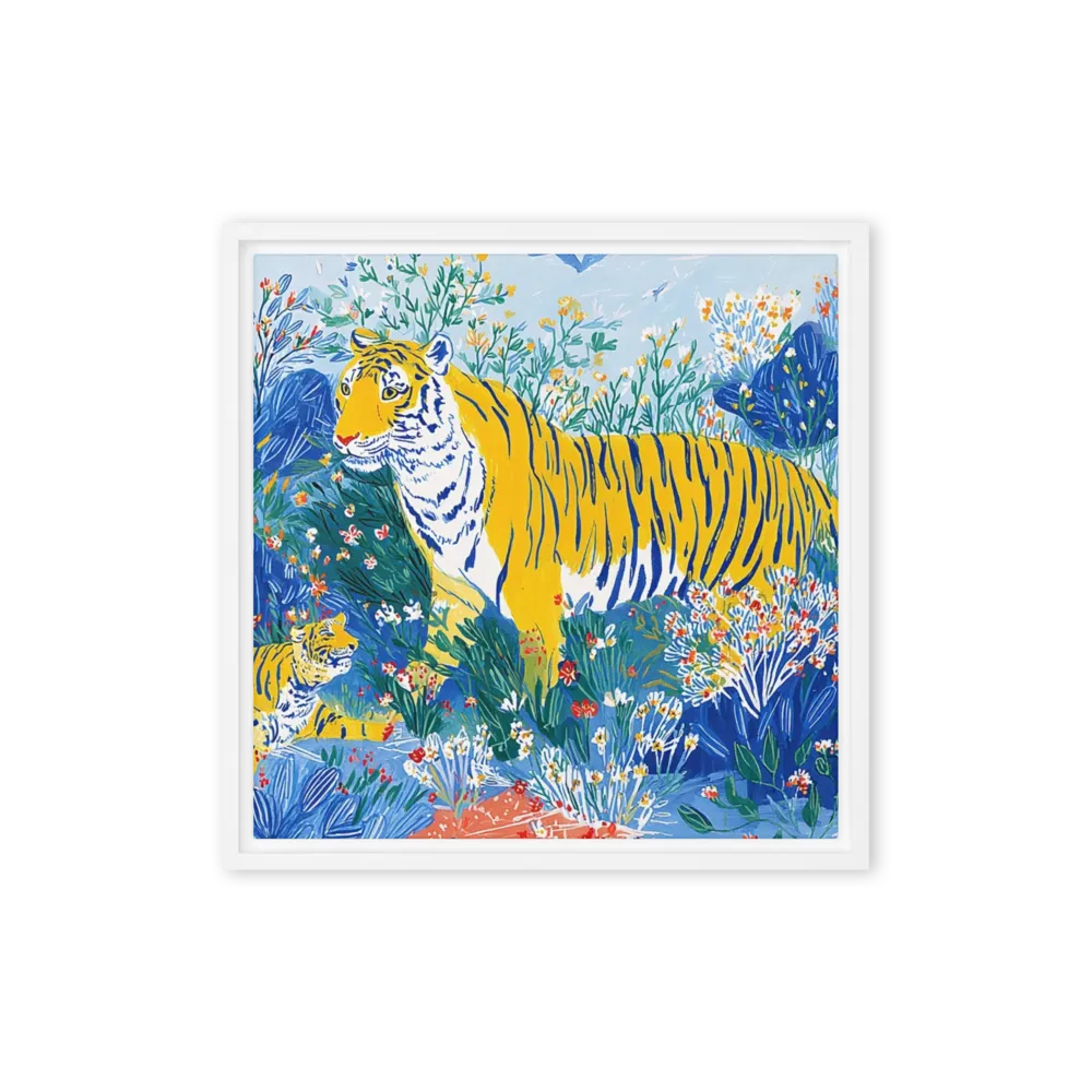 Jungle Tigers 
 Metal Print | 12″x 12″