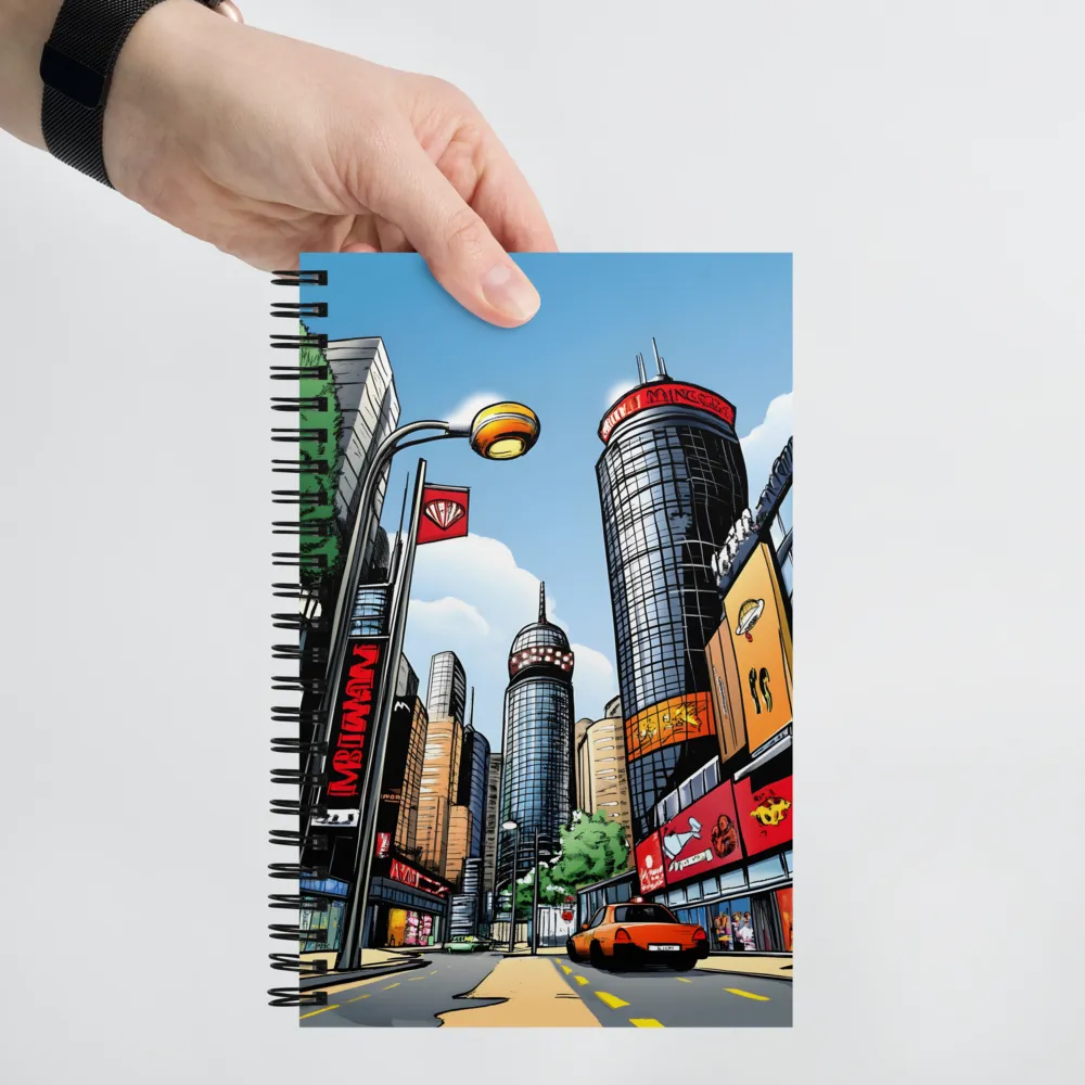 Comic Book Cityscape 
 Spiral Notebook | 140 pages