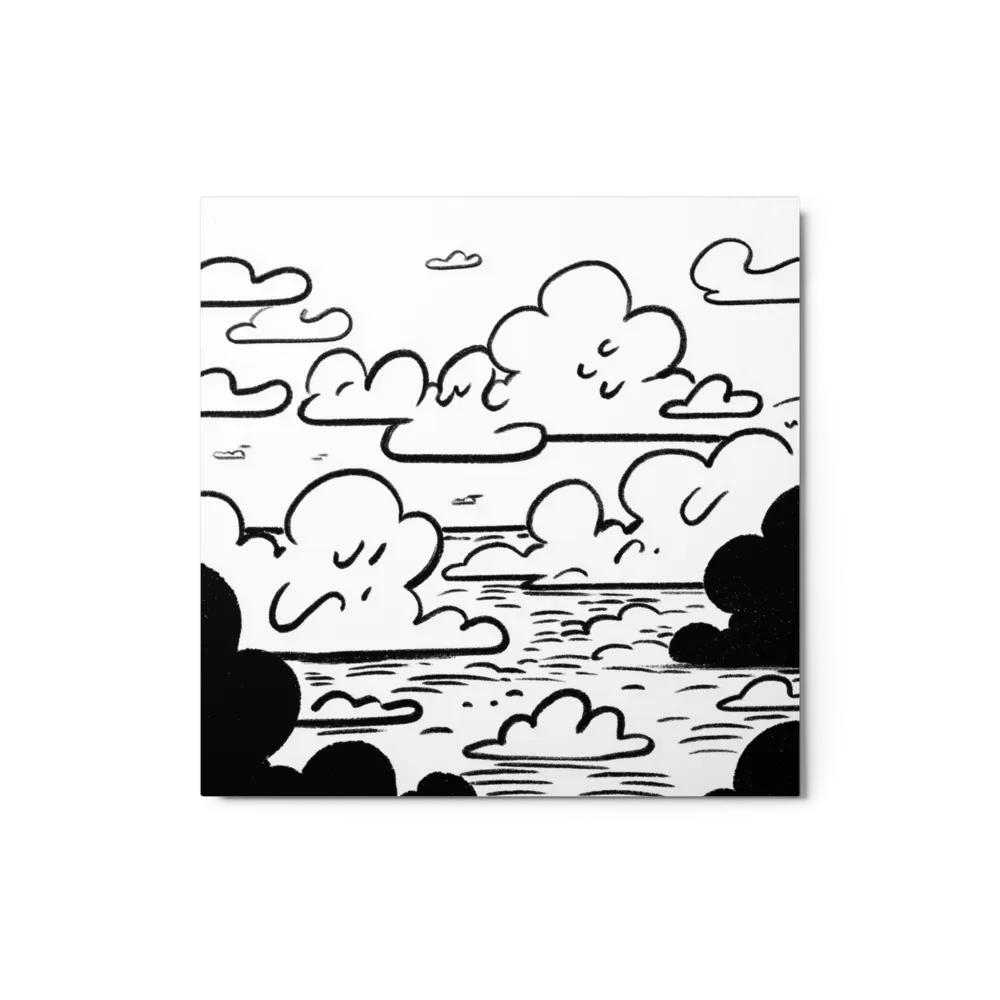 Whimsical Cloudscape 
 Canvas | 8″x 8″