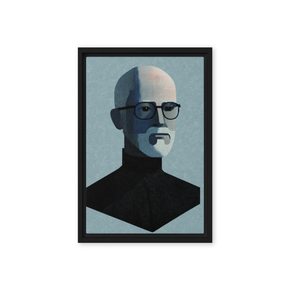 Minimalist Digital Portrait of a Man