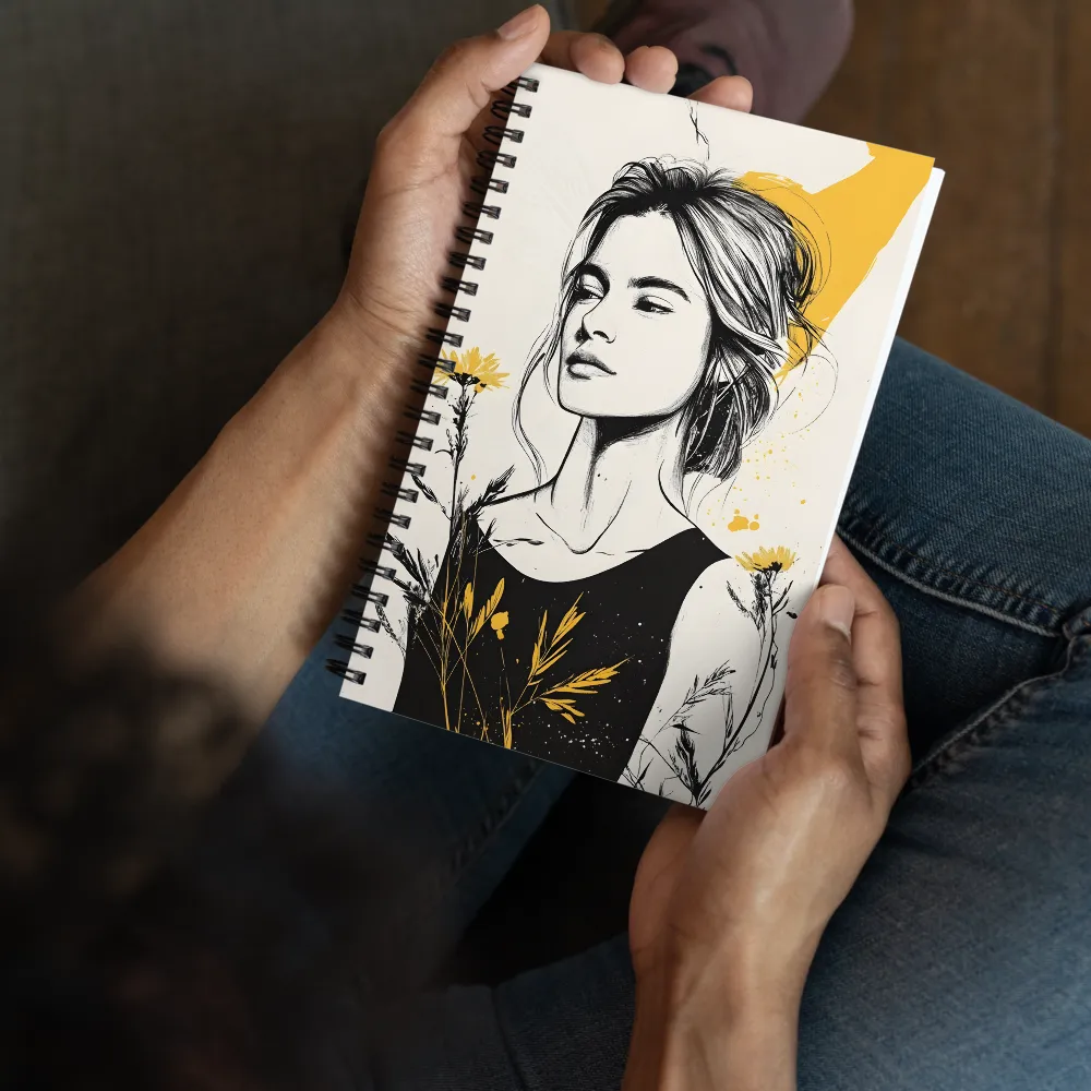 Serene Bloom Portrait 
 Spiral Notebook | 140 pages