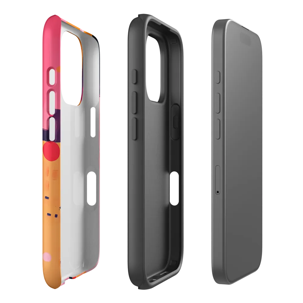 Abstract Cityscape with Pink Tones | Phone Case