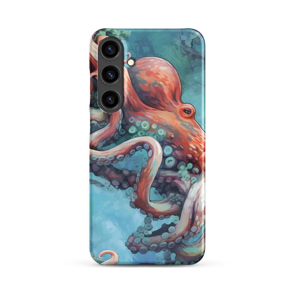 Vibrant Octopus in Coral | Phone Case