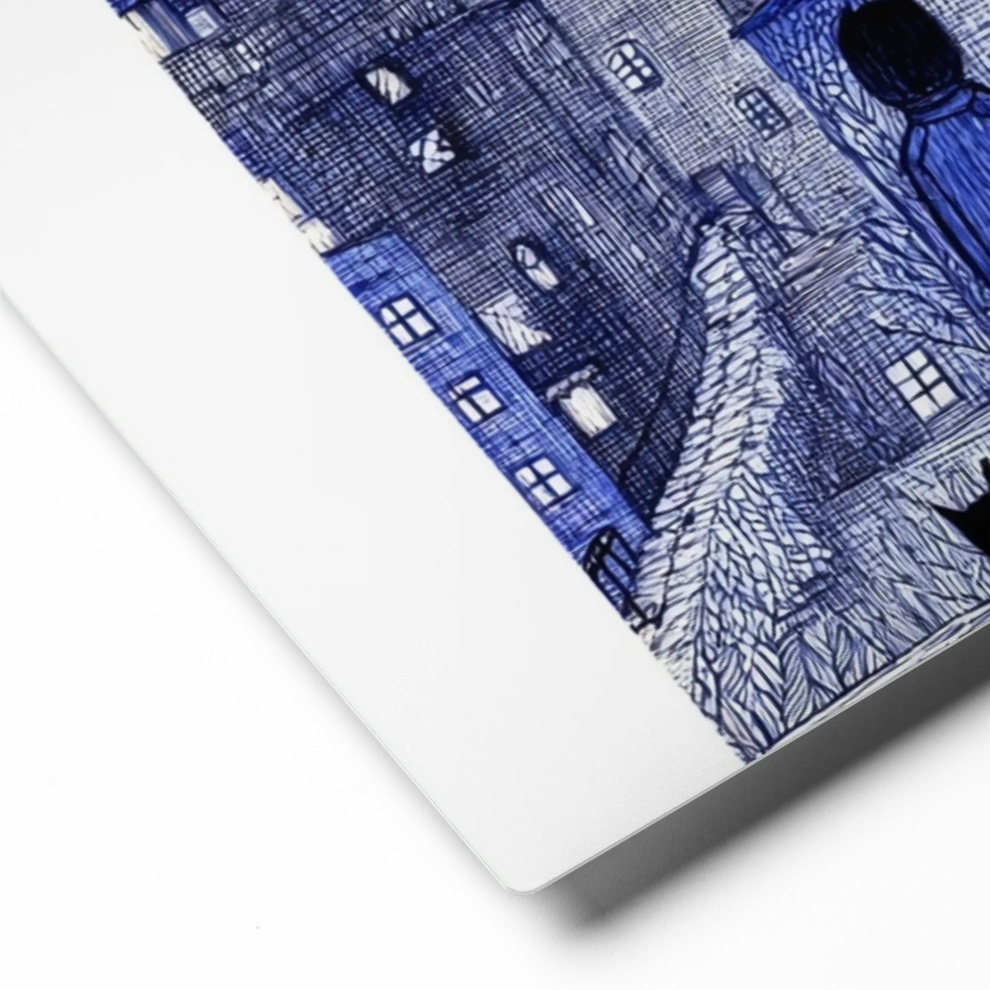Nocturnal City and Cat 
 Canvas | 10″x 10″