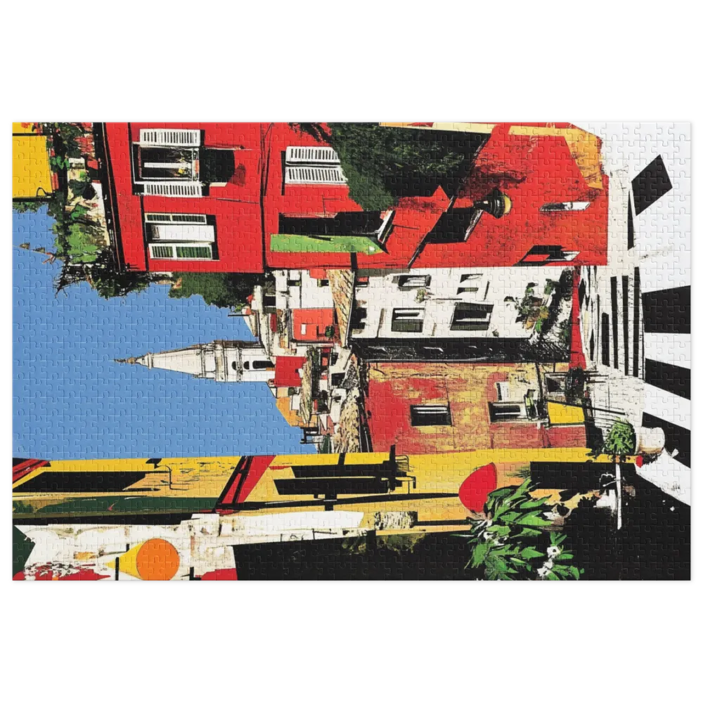 Paisagem Urbana Mediterrânea 
 Puzzle em caixa de metal