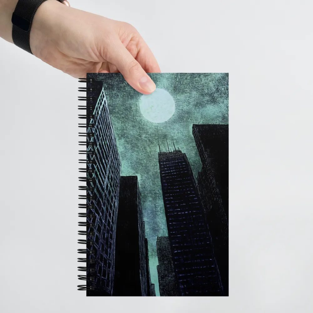 Lunar Cityscape 
 Spiral Notebook | 140 pages