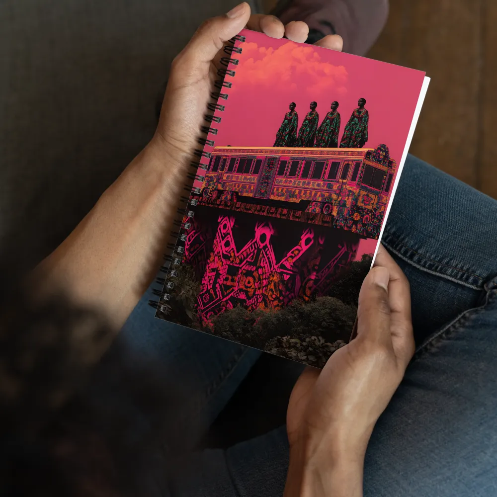 Elevated Patterned Journey 
 Spiral Notebook | 140 pages