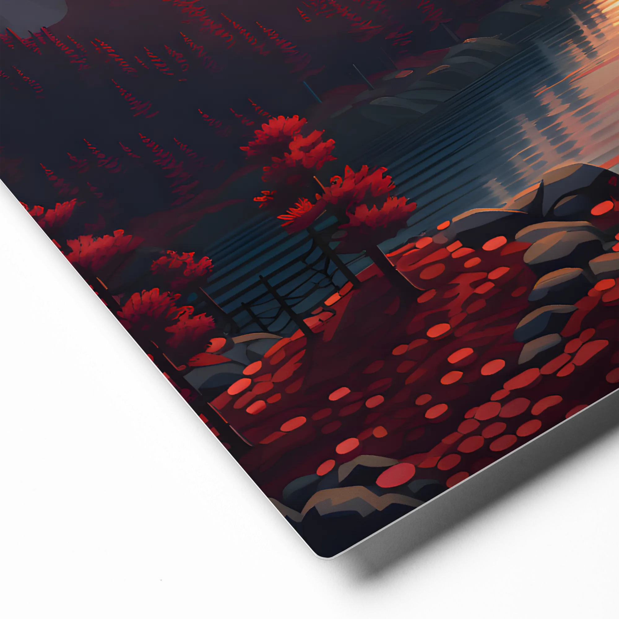 Tranquil Sunset Lake 
 Canvas | 30″x 30″