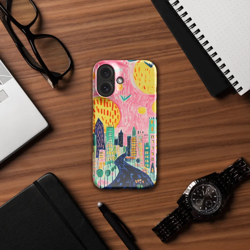 Vibrant Cityscape Odyssey 
 iPhone 15 Pro Max | Snap Case
