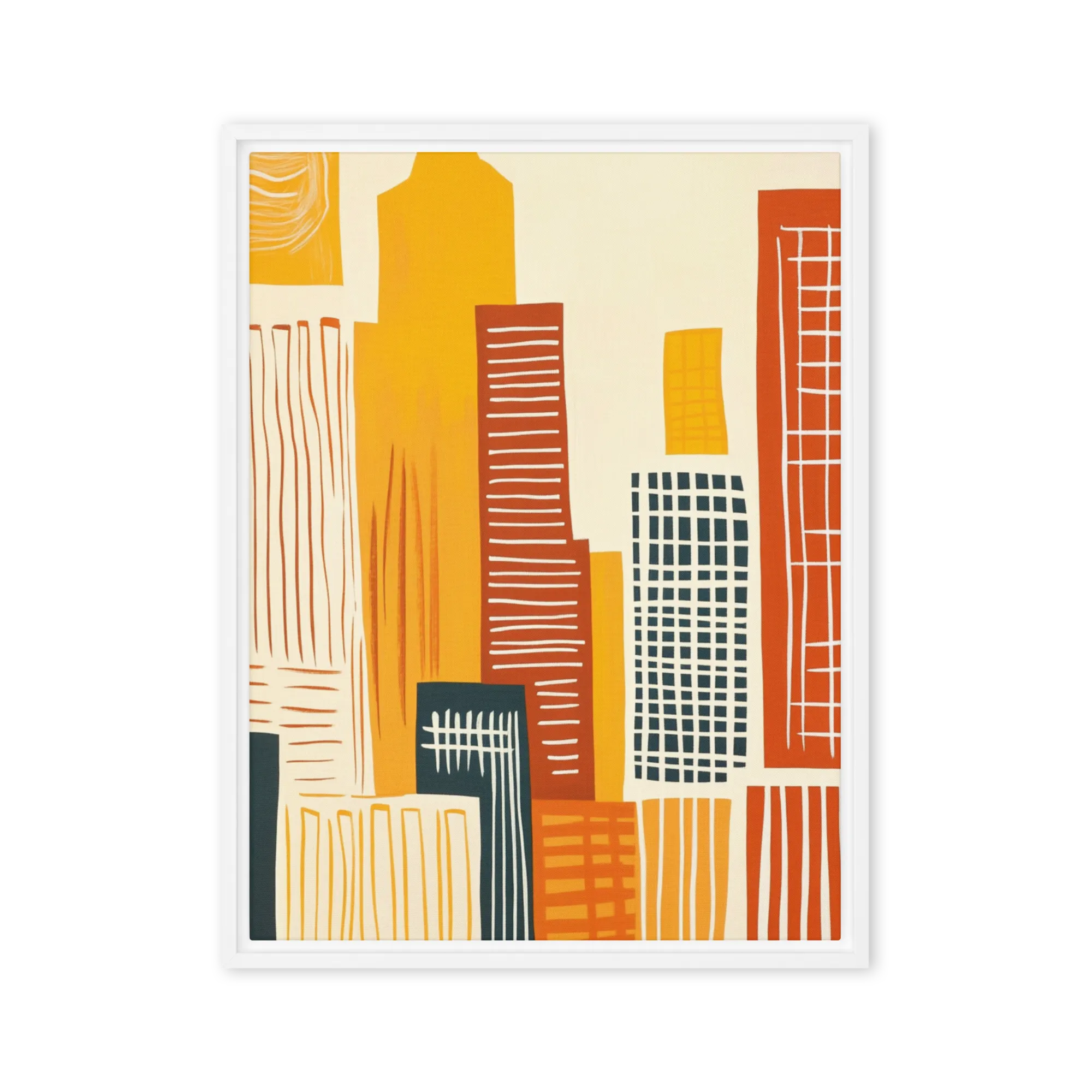 Abstract Cityscape Skyscrapers