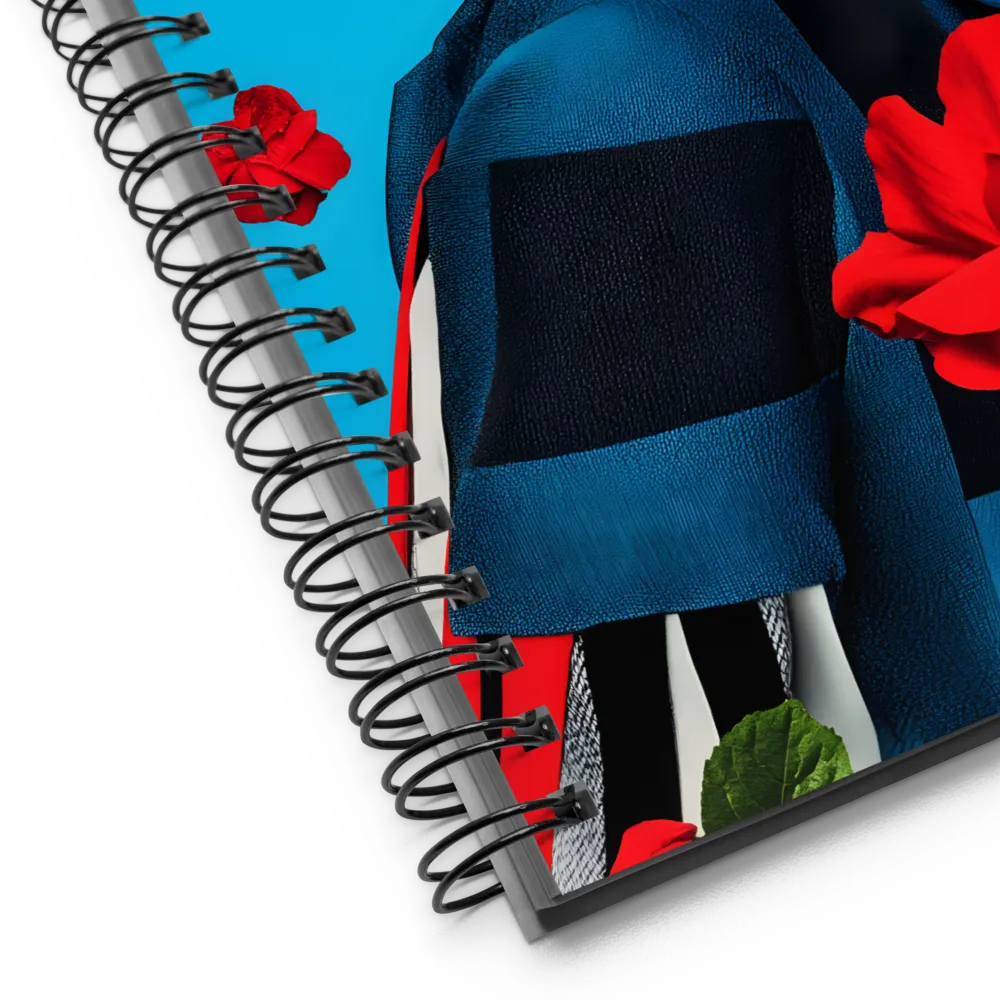 Pop Art Floral Portrait 
 Spiral Notebook | 140 pages