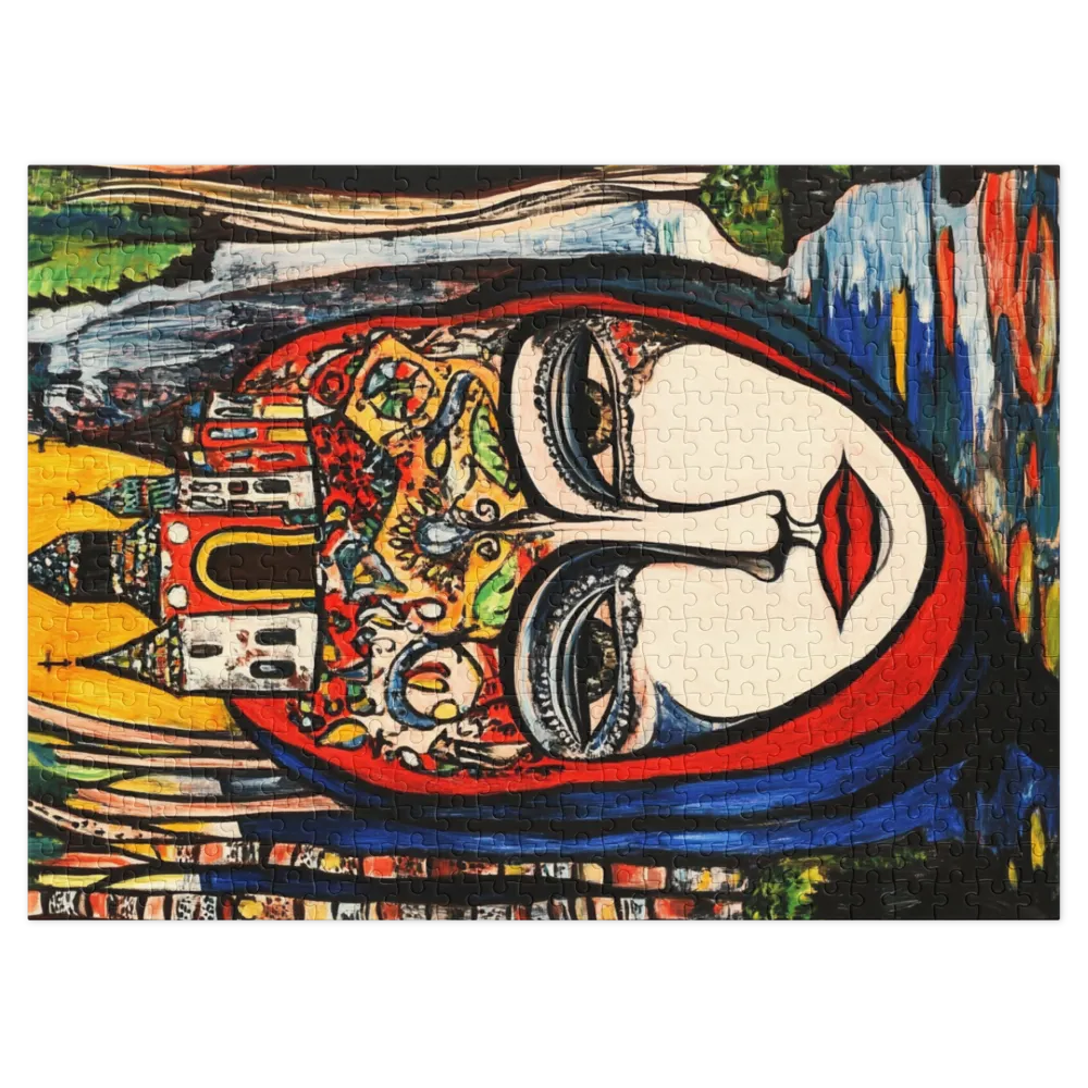 A Madona da Paisagem Mental 
 Puzzle em caixa de metal